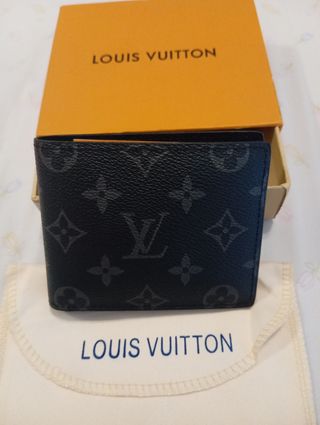 Billetera Louis Vuitton Negra y Gris