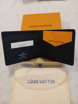 Billetera Louis Vuitton Negra y Gris