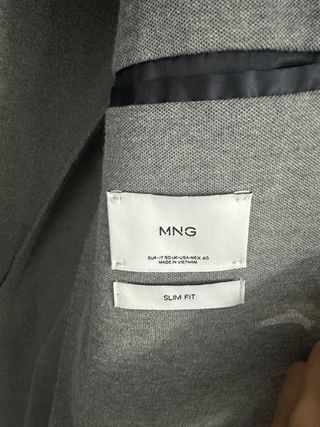 Americana gris hombre