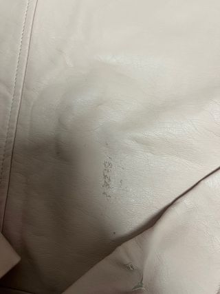 Cazadora Piel Kiabi Rosa Talla M