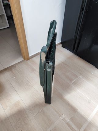 Sillas terraza multiposición plegables verdes