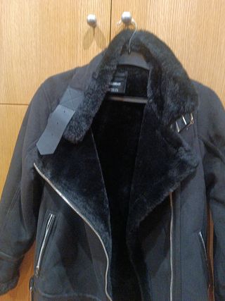 Chaqueta ante negra Pull&Bear