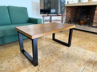Mesa de centro madera maciza 5 cm