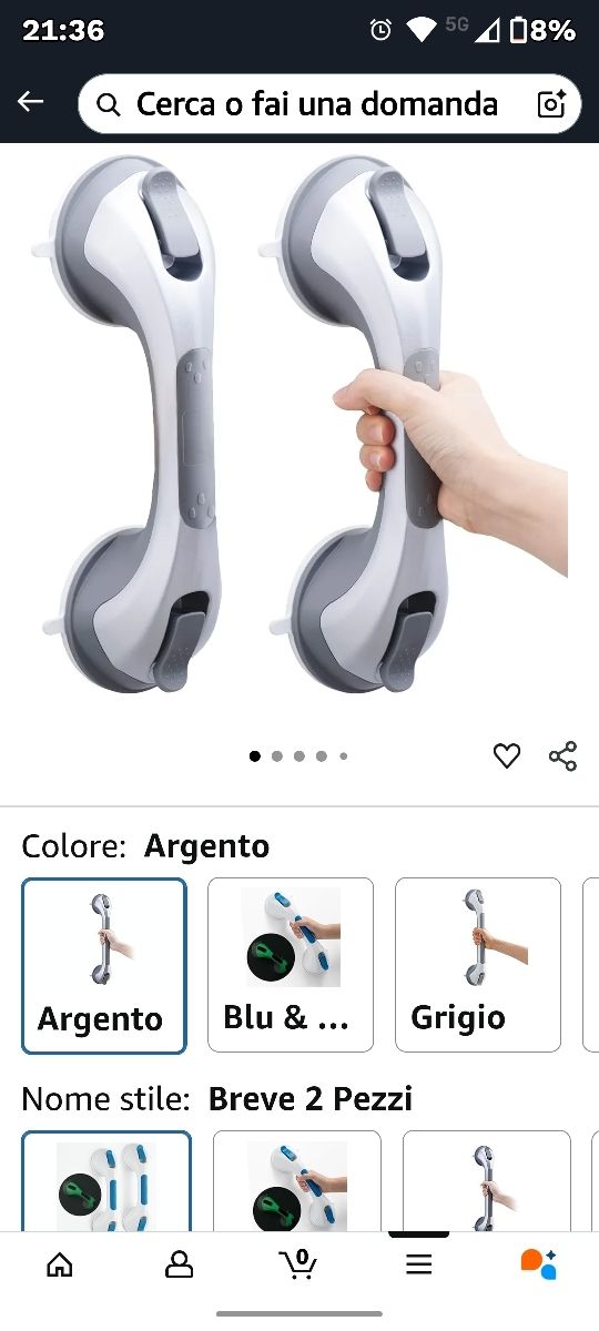 2 Asideros Baño hasta 110kg Nuevos