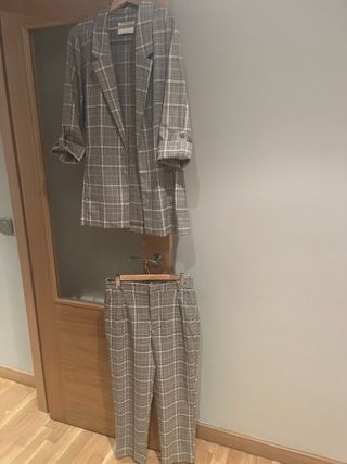 Traje de cuadros otoño