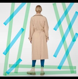 Gabardina Only Beige