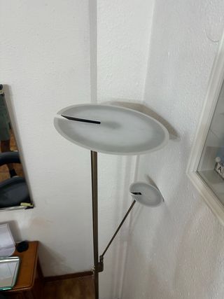 Lámpara de pie DAPHNE cromo mate LED 33W+8W