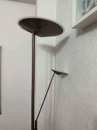 Lámpara de pie DAPHNE cromo mate LED 33W+8W