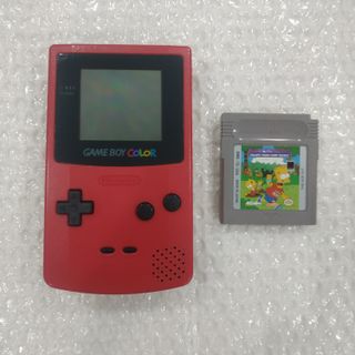 Consola Game Boy Color Roja + Juego Simpsons