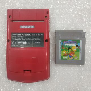 Consola Game Boy Color Roja + Juego Simpsons