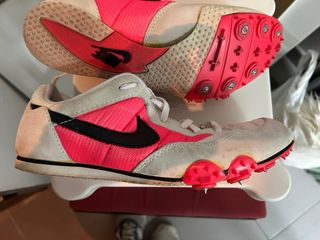 Zapatillas Atletismo Nike Tartán Beige/Rosa