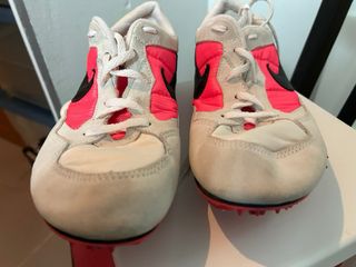 Zapatillas Atletismo Nike Tartán Beige/Rosa