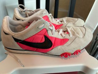 Zapatillas Atletismo Nike Tartán Beige/Rosa