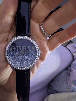 Reloj Guess Negro y Plateado