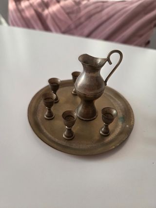Juego jarra y 5 copas miniatura