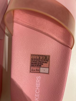 Chanclas Skechers Rosa