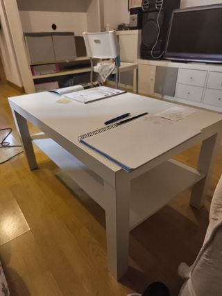 Mesa de centro Lack IKEA blanca