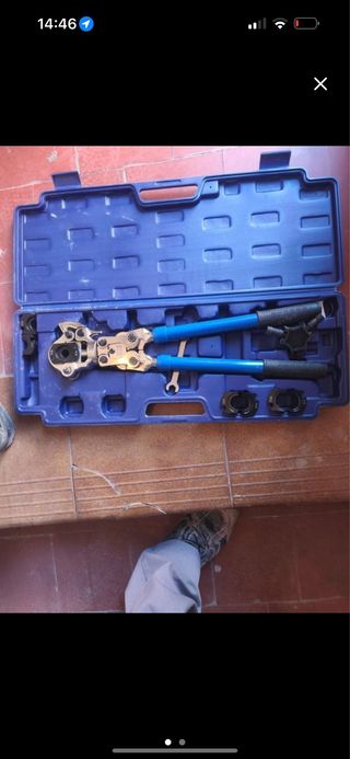 Herramienta de crimpado con maletín