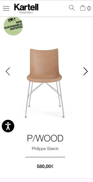 Sedia Kartell in legno