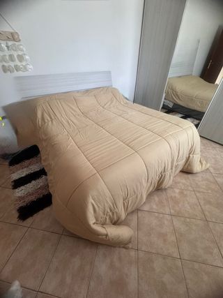 Piumone matrimoniale beige