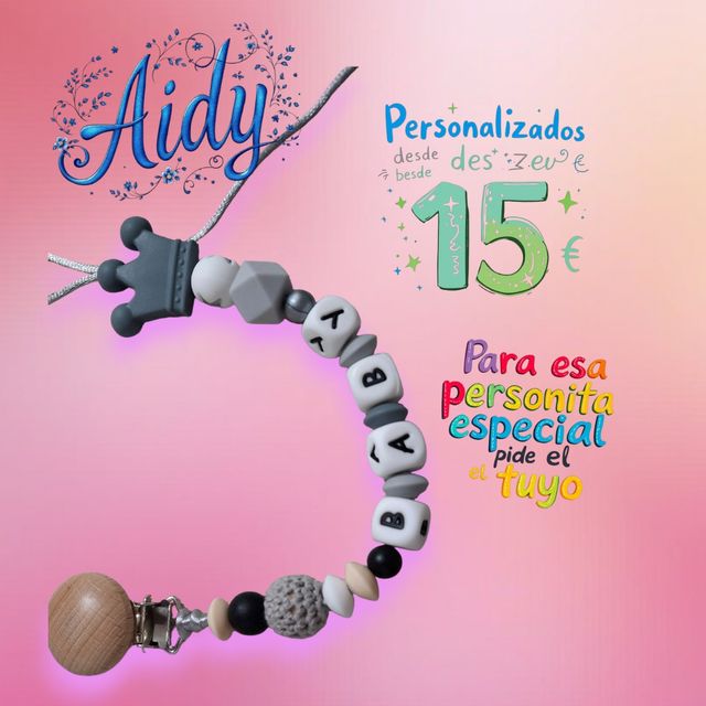 Chupeteros personalizados hechos con mucho amor