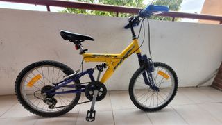 Bicicleta infantil 20" doble suspensión