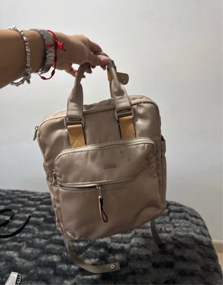 Lote 4 Bolsos Beige y Plateado