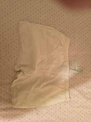 Pijama niña verde y blanco