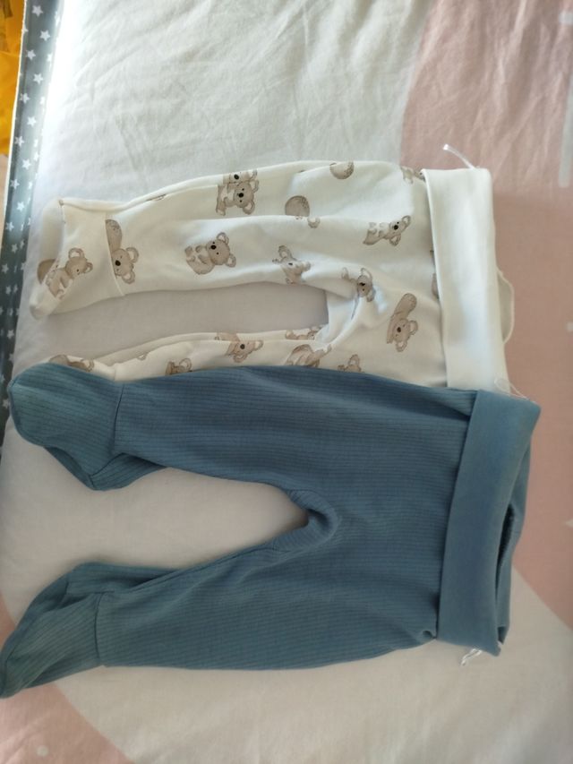 Pantalones bebé ositos y azul