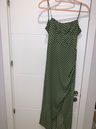 Vestido Zara verde lunares