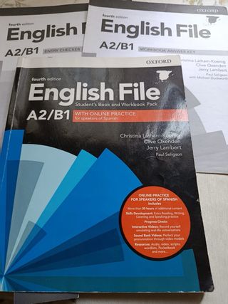 English File A2/B1 student's book and workbook