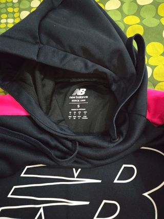 Sudadera New Balance Hombre Azul y Rosa