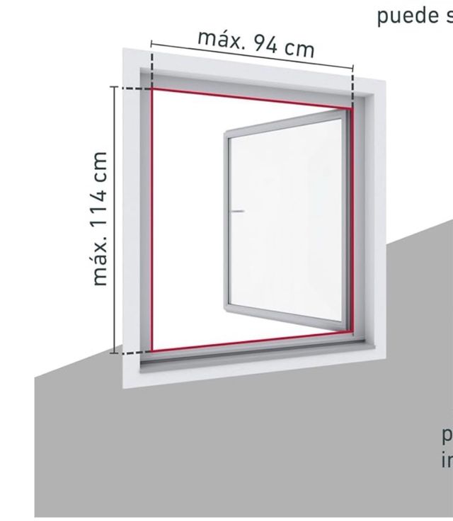 Mosquitera para ventana con marco tensor
