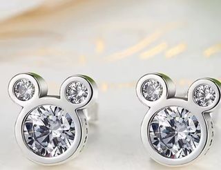 Pendientes Disney Mickey Circonitas Plata