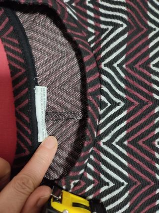 Vestido Zara estampado zigzag