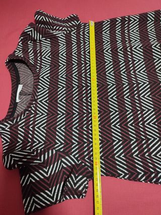Vestido Zara estampado zigzag