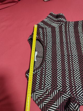 Vestido Zara estampado zigzag