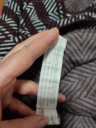 Vestido Zara estampado zigzag
