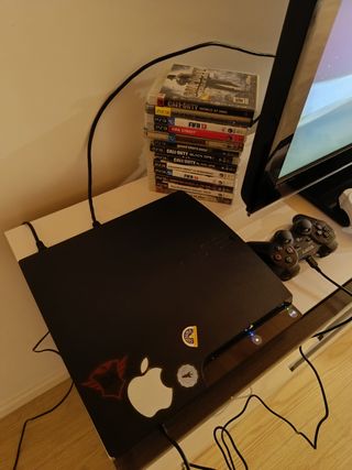 Playstation 3 Negra + 2 Mandos + Juegos