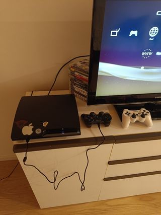 Playstation 3 Negra + 2 Mandos + Juegos