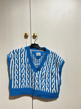 Polo Tommy Hilfiger Azul Mujer, tallas XS y S 