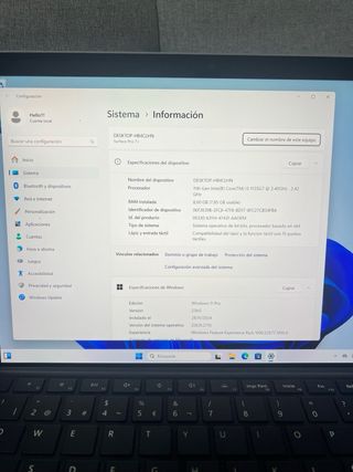 Microsoft Surface Pro 7+ (tecl + Carg + lapiz)