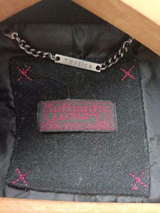 Chaquetón negro mujer