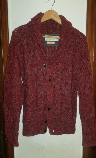 Chaqueta Replay Lana Roja y Gris