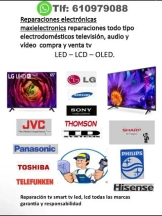reparación televisores smartv todas las marcas