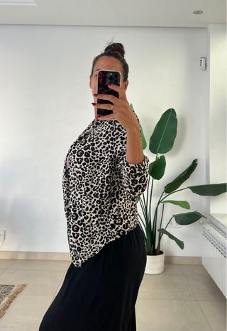 Blazer H&M Animal Print Talla M