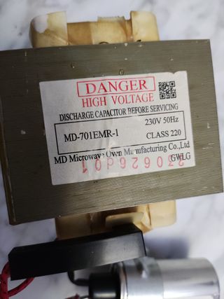 Transformador Alto Voltaje Microondas MD-701EMR-1