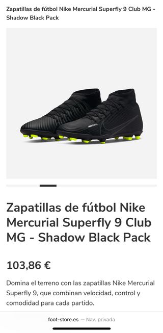 Botas de fútbol Nike Mercurial Superfly 9. NUEVAS 