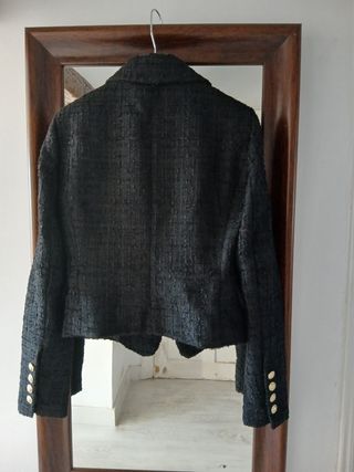 Blazer Zara Talla S Negro Nuevo con Etiqueta