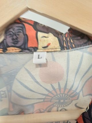 Camisa Estampada Estilo Japonés